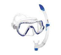 Mares Combo Pure Vision - Set de Snorkel Adulto con máscara de Silicona, Tubo Semi-seco Breezer y válvula de Purga, Ideal para Buceo y exploración