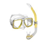 Mares Combo Ray - Set de Snorkel Adulto con máscara de Silicona Personalizable y Tubo Semi-seco con Boquilla de Silicona