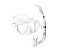 Mares Combo Tropical, Combinación de Máscara y Tubo de Snorkeling, Adulto, Unisex, Blanco