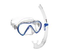 Máscara y Tubo Mares Aquazone Combo Vento, Conjunto Máscara y Tubo de Snorkel Adultos, Unisex, Azul