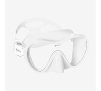 Mares Máscara de buceo para adultos, unisex, tropical, ideal para snorkel y buceo, máscara sub sin marco con amplio campo de visión de silicona disponible en diferentes colores (blanco)
