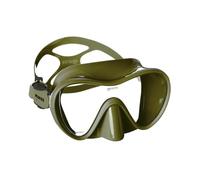 Mares Máscara tropical para adultos, máscara de buceo sin marco con falda de silicona para buceo, apnea, esnórquel, pesca submarina, oliva