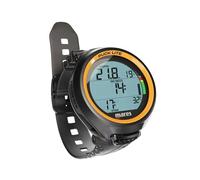Mares Puck Lite Ordenador de Buceo de Submarinismo | Ordenador de Buceo de Submarinismo y Apnea Subacuático de Estilo Reloj con Control de Un Solo Botón - Naranja