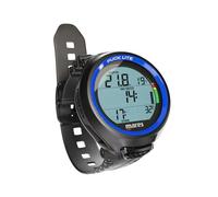 Mares Puck Lite - Ordenador de buceo, estilo reloj, control de un botón, subacuático, para buceo libre, color azul