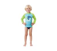 Mares Rash Guard Junior Camiseta De Buceo con Mangas Largas, Niños, Verde/Azul, S