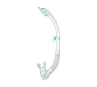 Mares Rebel Splash - Tubo de Buceo con Sistema antisalpicaduras, Unisex, para Adulto, Blanco/Agua, Talla única
