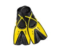Mares Aletas X-One – Cortas, talón abierto, Channel Thrust – Unisex Amarillo L/XL