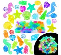 MARFOREVER 54 piezas de juguete de buceo para niños, brillantes y coloridos, juguetes para piscina, flotante, sumergible, juego de diamantes para piscina, bañera, fiesta en la piscina, juguetes