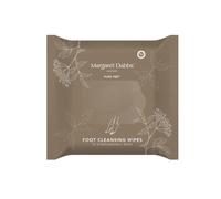 Margaret Dabbs PURE Foot Cleansing Wipes | Refresh and Cleanse Hot Tired Perspiring Feet, Infused with Witch Hazel, Apple, Willow Bark and Elderberry Extracts