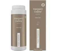 Margaret Dabbs Pure Soothing Foot Powder, Lemon Myrtle, 50g | Ultra-Fine Vegan Formula Helps Control Odour and Sweat, With Lemon Myrtle Oil and Vitamin E, Leaves Feet Smooth