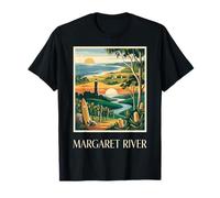 Margaret River Western Australia Vintage Retro Viajes Camiseta