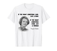 Margaret Thatcher política Feminista Conservadora Tory Camiseta gráfica económica