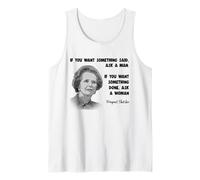 Margaret Thatcher política Feminista Conservadora Tory Camiseta sin Mangas