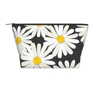 Margarita Blanca Negra, Bolsa de artículos de tocador Bolsa de Maquillaje Bolsa de cosméticos Bolsa de artículos de tocador de Viaje portátil