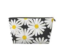 Margarita Blanca Negra, Bolsa de Maquillaje Bolsa de cosméticos Bolsa de artículos de tocador de Viaje portátil Bolsa de artículos de tocador