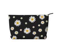 Margarita Blanca y Amarilla Negra,Neceser de Pana, Neceser de Maquillaje portátil, Neceser de Viaje