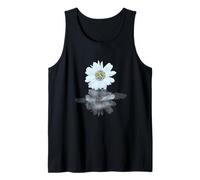Margarita con símbolo de Paz Retro de los años 60, diseño Floral Surrealista Camiseta sin Mangas