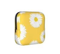 Margarita de Aster Blanca Amarilla,Bolsas para Guardar compresas sanitarias, Bolsas para la menstruación para Mujeres y Adolescentes.