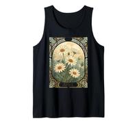 Margarita Decorativa Art Nouveau Botanical Camiseta sin Mangas