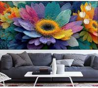 Margarita Diamond Painting Grande 90x250cm Pintura de Diamante Adultos Flor Diamond Art,DIY Cristal Artes Artesanal Bordado Lienzo Kits de Punto de Cruz Manualidades Adultos para Decor Regalos VQ-1088