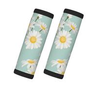 Margarita exuberante flor floral, 2 piezas de fundas para asas de equipaje, cubiertas suaves y cómodas para asas de equipaje. Etiqueta para equipaje.
