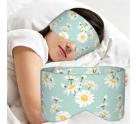 Margarita exuberante flor floral, Antifaz para dormir, ideal para el hogar, viajes y trabajo por turnos. Cubre completamente los ojos y bloquea la luz.