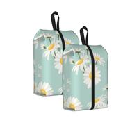 Margarita exuberante Flor Floral， Bolsas de Viaje para Zapatos (Paquete de 2), Bolsas Impermeables para Guardar Zapatos, Organizador de Zapatos para Viajes y hogar.