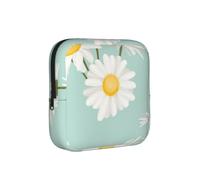 Margarita exuberante Flor Floral,Bolsas para Guardar compresas sanitarias, Bolsas para la menstruación para Mujeres y Adolescentes.