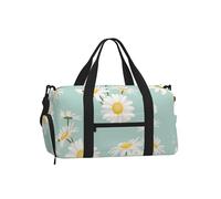 Margarita exuberante Flor Floral,Bolso Deportivo Bandolera de Mano, Bolsa de Deporte, Bolsa de Viaje de Gran Capacidad para Mujeres y Hombres.