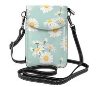 Margarita exuberante flor floral,Bolsos para celular para mujer, bolsos pequeños cruzados - Cartera para celular de cuero sintético con ranuras para tarjetas de crédito