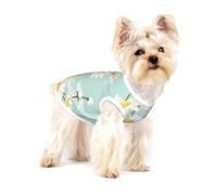 Margarita exuberante Flor Floral,Camiseta de algodón sin Mangas para Mascotas, Chaleco Transpirable, Suave y elástico para Cachorros,M
