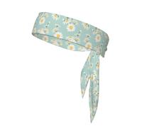 Margarita exuberante Flor Floral, Cinta para la Cabeza, Diadema Deportiva con Lazo, Cinta para el Sudor Multiusos para Hombres y Mujeres.