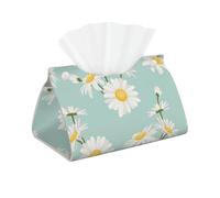Margarita exuberante Flor Floral, Funda para Caja de pañuelos con Cierre, Reutilizable, Decorativa para baño, Sala de Estar, Dormitorio, Oficina y Coche.