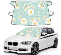 Margarita exuberante Flor Floral,Funda Protectora para Parabrisas de Coche, Resistente a la Nieve, Hielo, Sol, Rayos UV, Polvo y Agua. Apta para la mayoría de los Coches.
