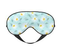 Margarita floral delicada azul y blanca, Cubreojos completos Antifaz bloqueador de luz Antifaz para dormir Antifaz suave con los ojos vendados Noche