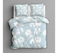 Margarita Funda Nórdica Flores Juego de Cama de 3 Piezas Microfibra Juego de Funda de Edredon 200x220cm y 2 Fundas de Almohada 50x75cm, con Cremallera A1714