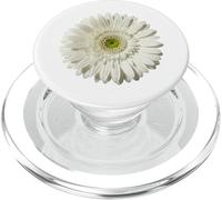 Margarita Gerbera Blanca Flor Floral Naturaleza Jardín PopSockets PopGrip para MagSafe