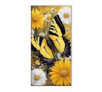 Margarita Mariposa Diamond Painting, DIY Diamond Painting Adultos, Cuadros de Cristales Bordado y Punto de Cruz para Decoracion Hogar, 5D Mosaicos Manualidades Pintura de Diamante 40x80cm J26-3786