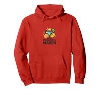 Margarita Maven: Logotipo de cóctel Vibrante para entusiastas del Bar Sudadera con Capucha, Unisex para Adultos, Rojo, XL