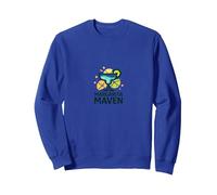 Margarita Maven: Logotipo de cóctel Vibrante para entusiastas del Bar Sudadera, Unisex para Adultos, Azul Real, XL