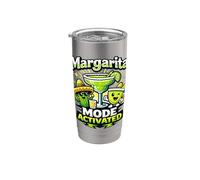 Margarita Mode Activado Lindo Fiesta Fiesta Tequila Dicho Vaso térmico de acero inoxidable de doble pared
