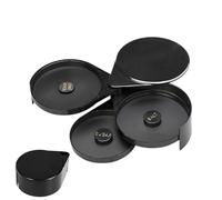 Margarita Salt Rimmer,Rimmer de sal para cócteles,Caja de condimentos negra, plato de sal Margarita | de borde de cóctel, bordeador de vidrio de barra, herramientas de barman para una mejor pre