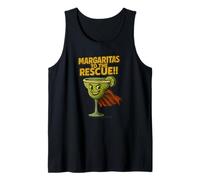 Margaritas al Rescate Cóctel Divertido Humor Camiseta sin Mangas