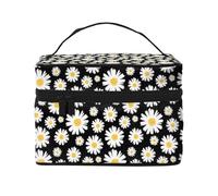 Margaritas Florales, Bolsa de Maquillaje Bolsa de cosméticos Bolsa de Aseo de Viaje portátil Estuche para lápices