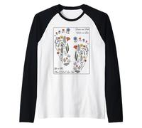 Margaritas Rosa Violetas Azul She He Mom Dad Love You Expectant Camiseta Manga Raglan