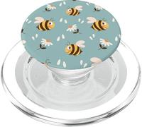 Margaritas y Abejas Lindo patrón de Flores y Abejas PopSockets PopGrip para MagSafe