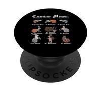 Marginalia Medieval - Caracoles Medieval - Caracoles - Español PopSockets PopGrip Intercambiable