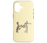 Marginalia Medieval - Duelo de Espadas de Conejo - MargiKnights Carcasa para iPhone 16