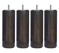 Margot 3700527818726 Camaleón Cilindro - Juego de 4 Patas de Cama (Madera wengué Altura 20 cm)