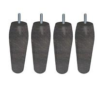 Margot Taller de Artista Olive - Juego de 4 Patas de somier, Madera, Roble grisáceo, 5,5 x 5,5 x 18 cm